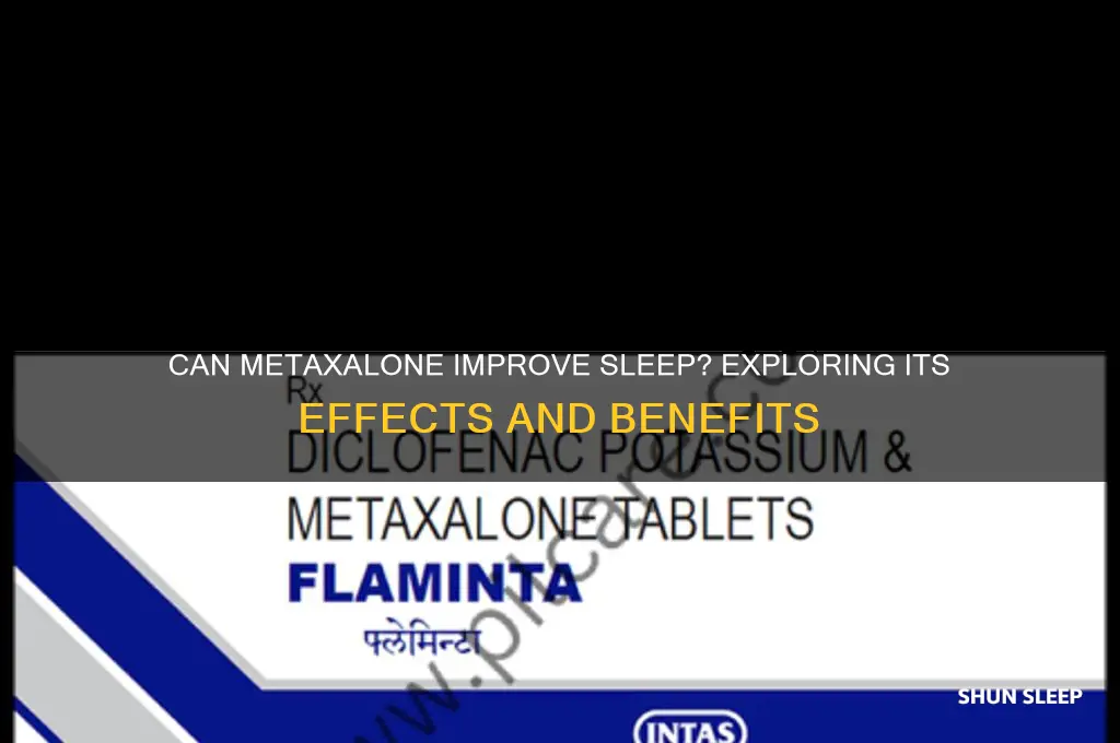 will metaxalone help me sleep