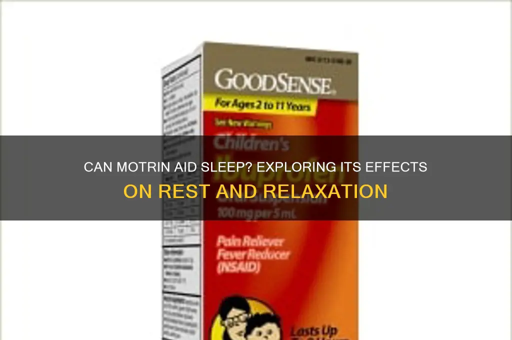 will motrin help you sleep