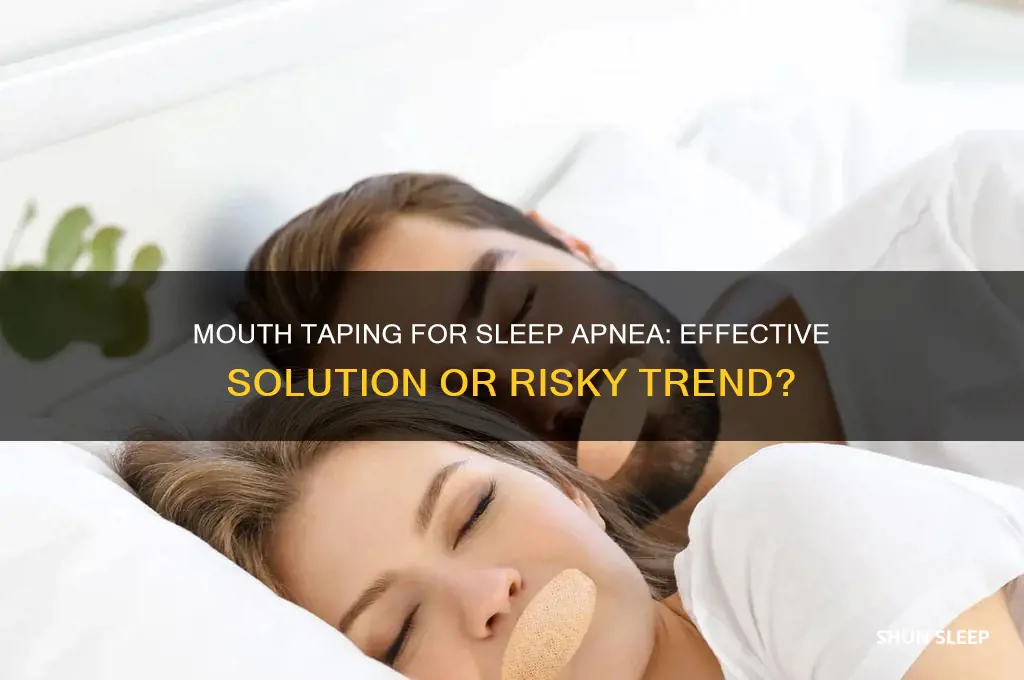 will mouth taping help sleep apnea