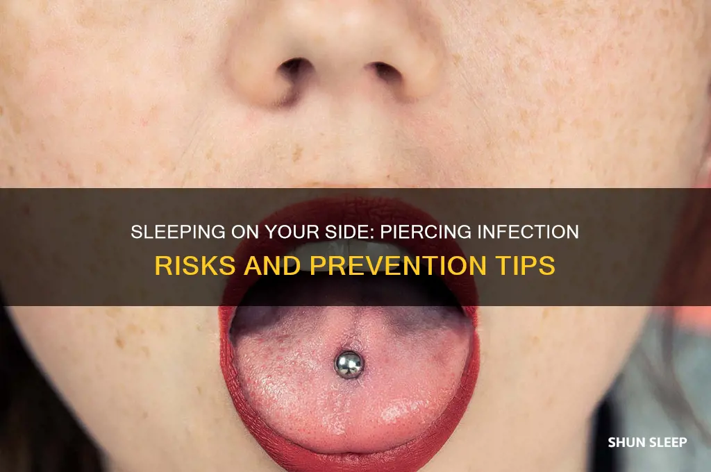 will my piercing get infected if i sleep on side