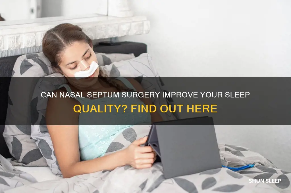 will nasal septum surgery help me sleep
