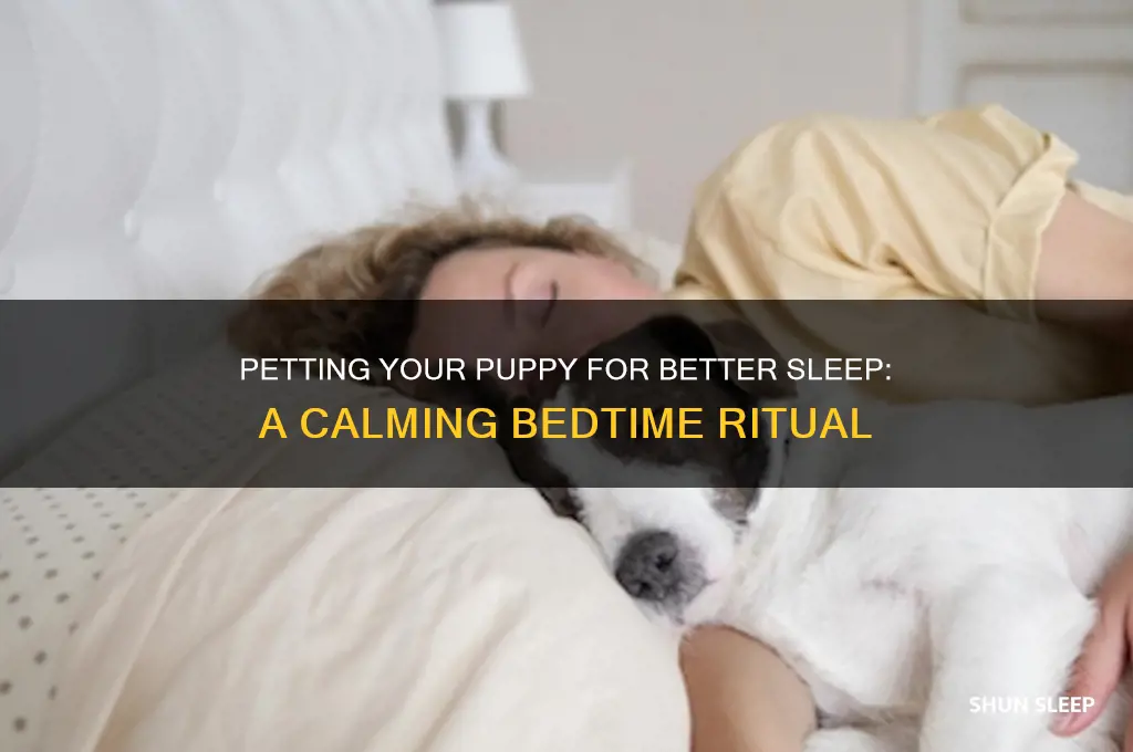 will petting your puppy help them sleep