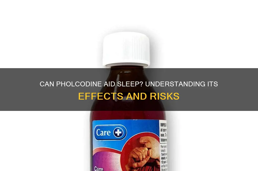will pholcodine help me sleep