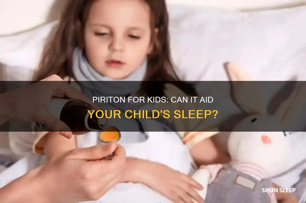 will piriton help my child sleep
