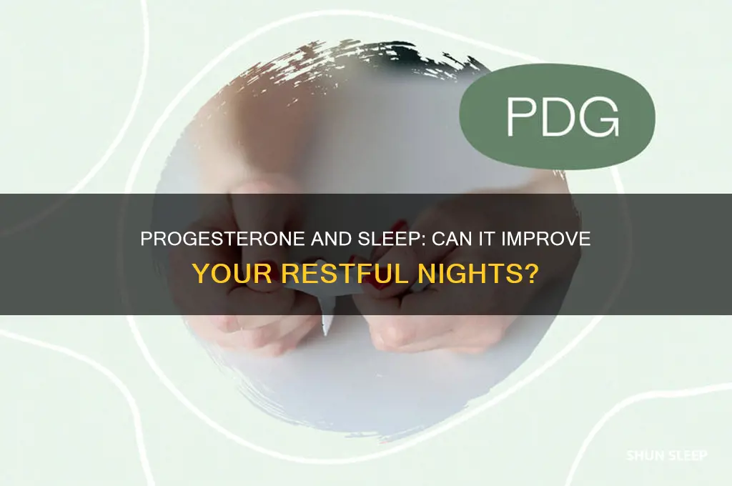 will progesterone help me sleep