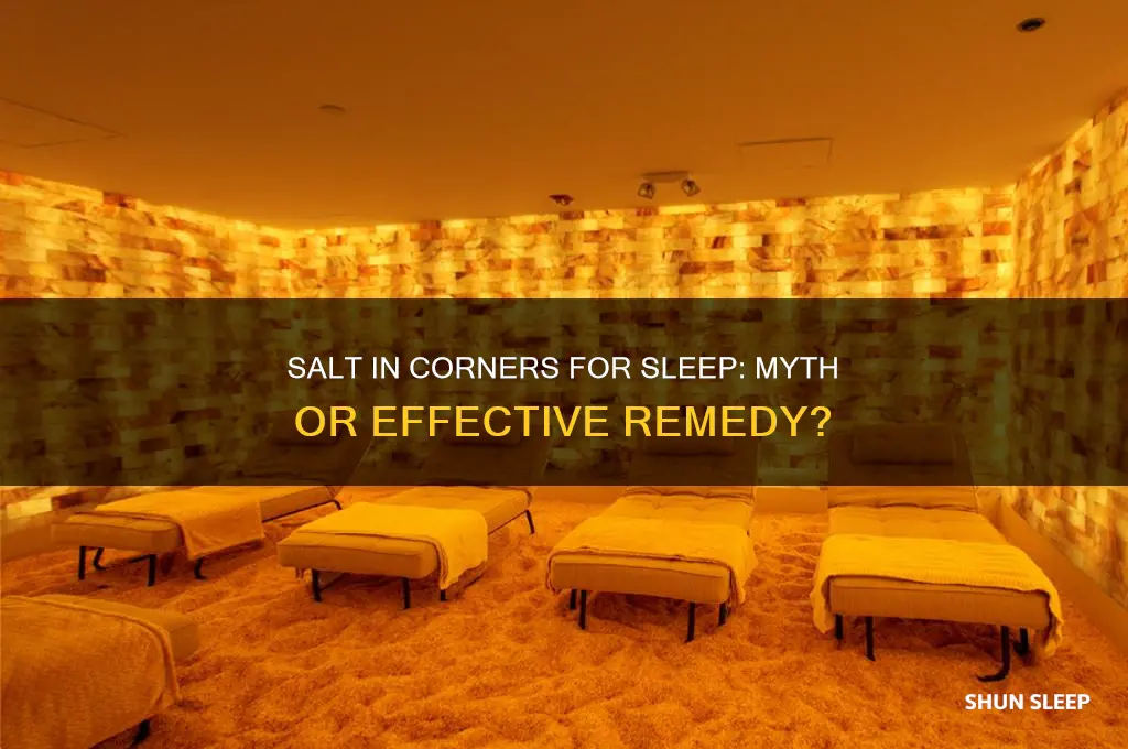 will putting salt in my corners help me sleep
