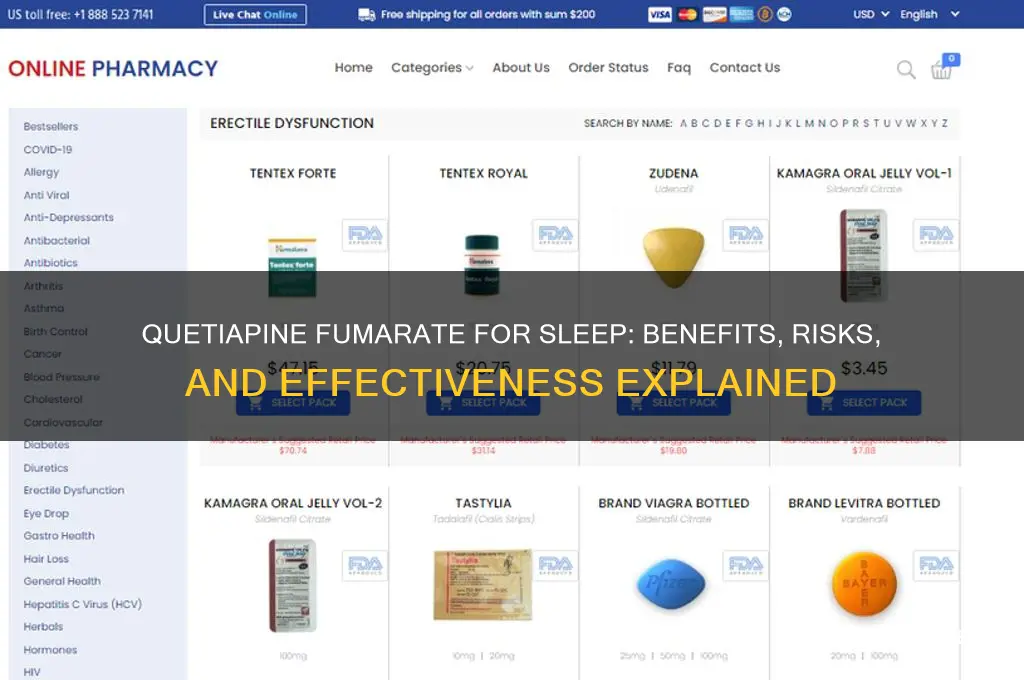 will quetiapine fumarate help me sleep