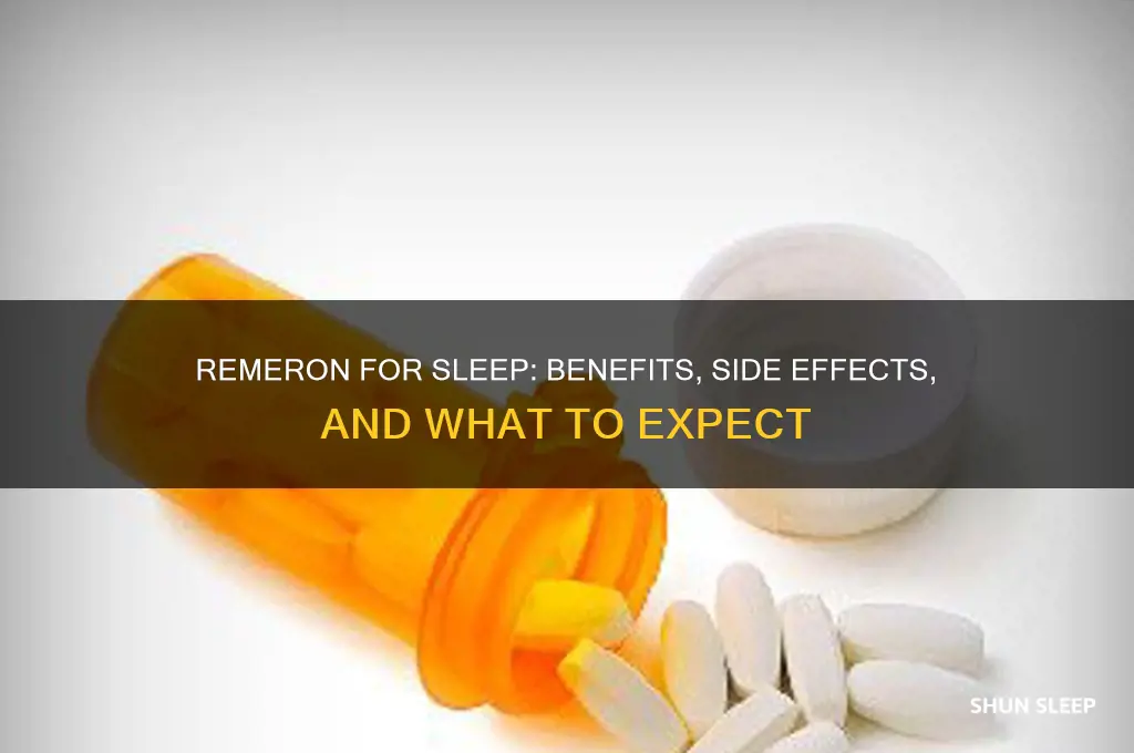 will remeron help you sleep