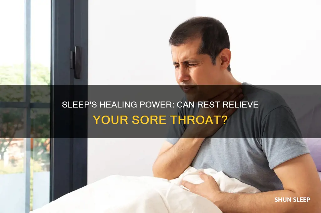 will sleep help a sore throat