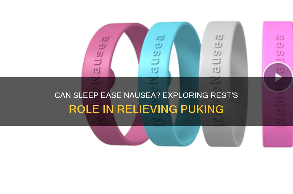 will sleep help with puking