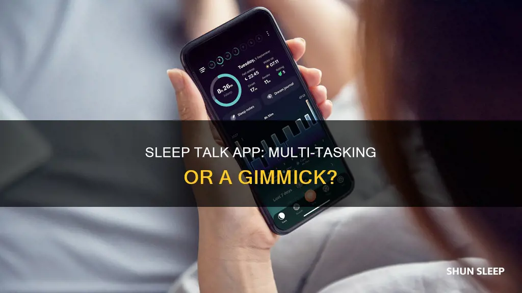 will sleep talk app work while another app is running