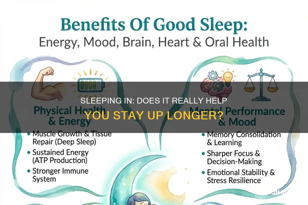 will sleeping in help me stay up longer