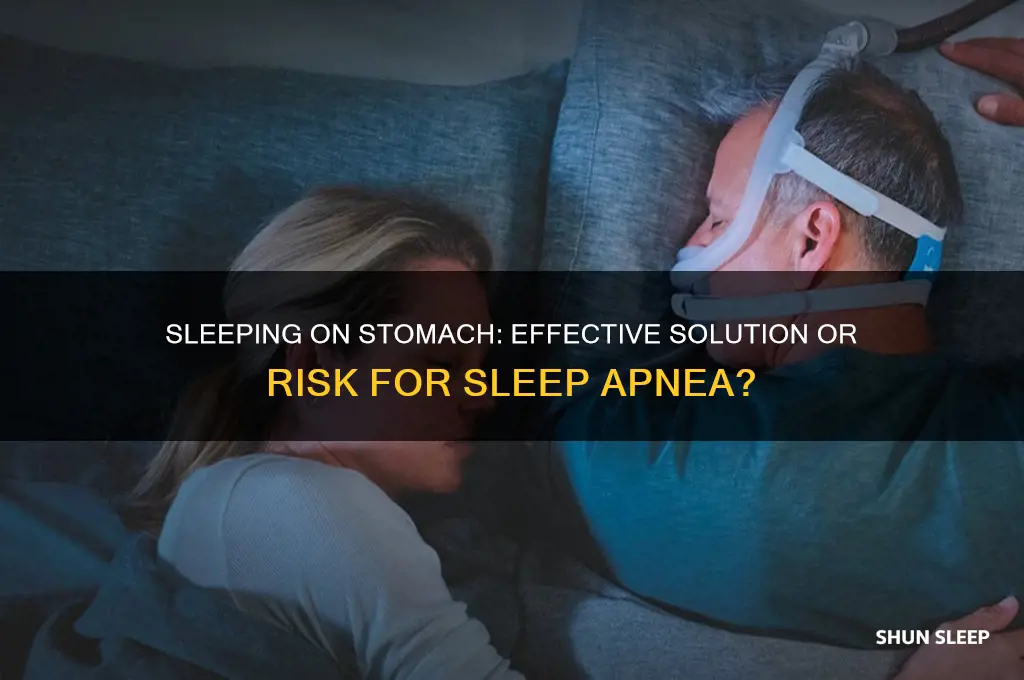 will sleeping on my stomach help sleep apnea
