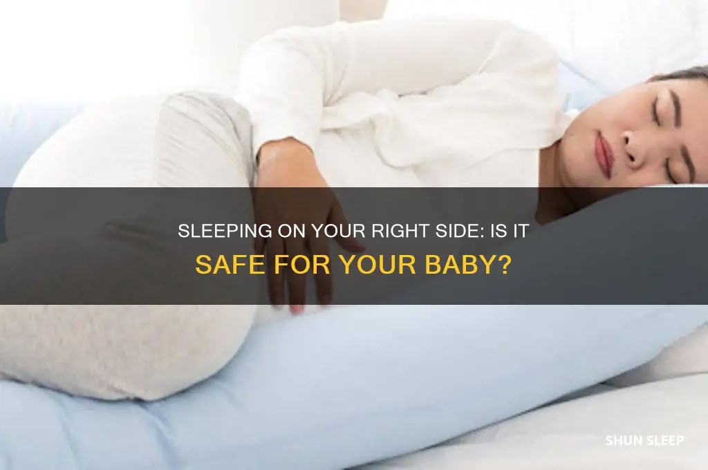 will sleeping on right side hurt baby