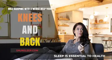 Sleeping with a Wedge: Knee and Back Pain Relief Benefits