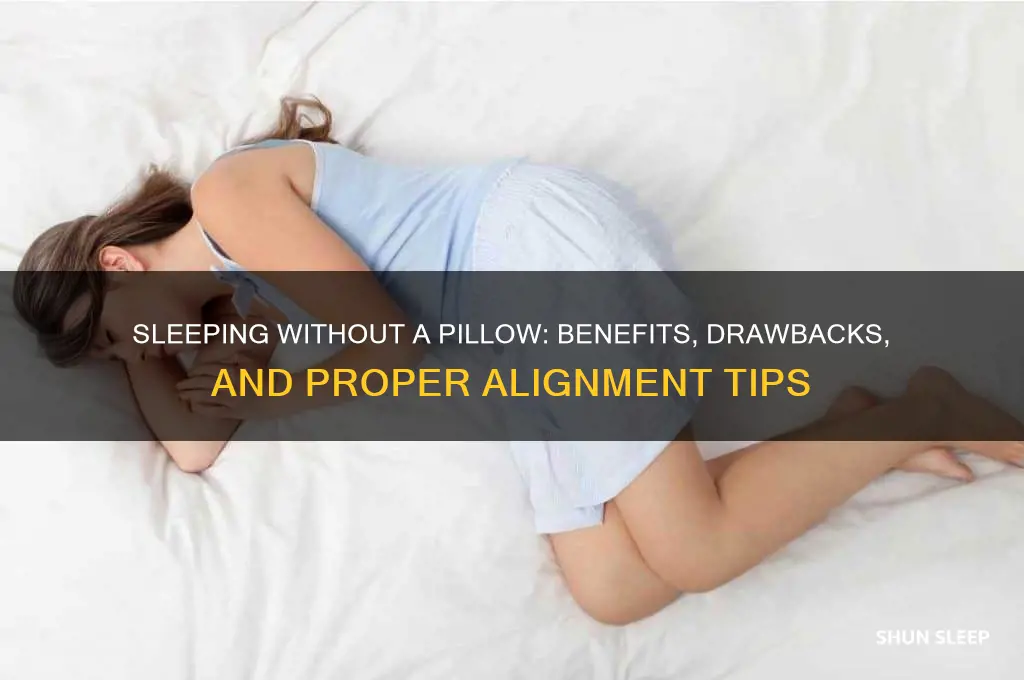 will sleeping with no pillow help