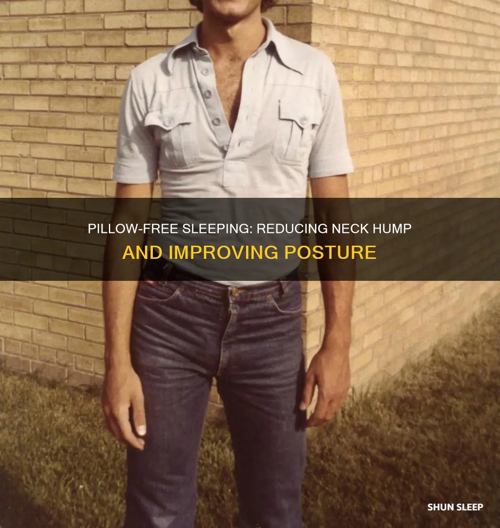 will sleeping without a pillow improve neck hump
