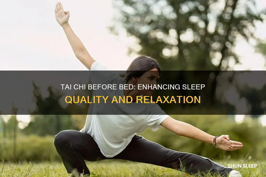 will tai chi help sleep before bedtime