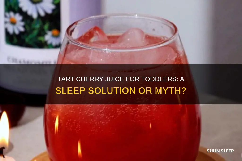 will tart cherry juice help my toddler sleep