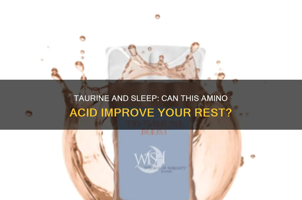 will taurine help me sleep