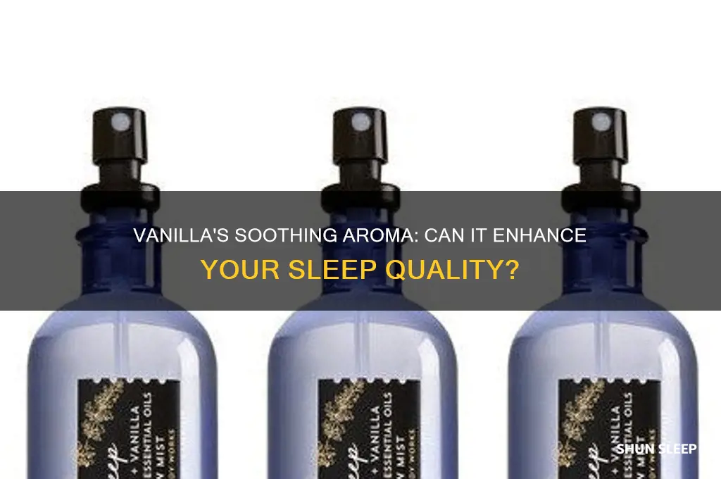will the smell of vanilla help you sleep