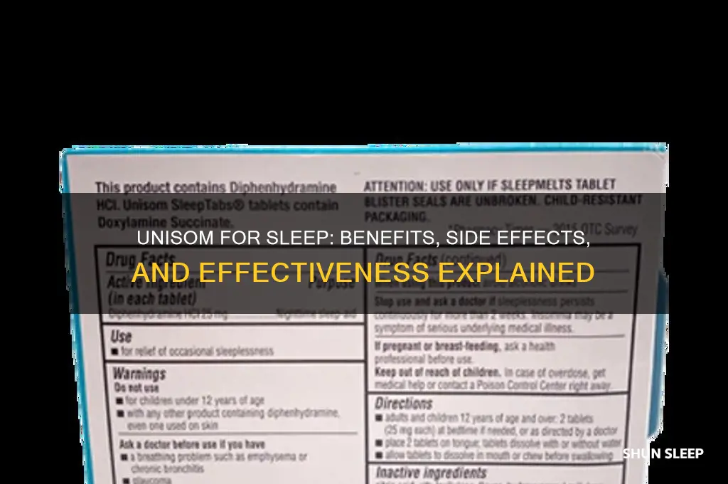 will unisom help me sleep