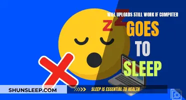 Computer Sleep Mode: Impact on File Uploads?