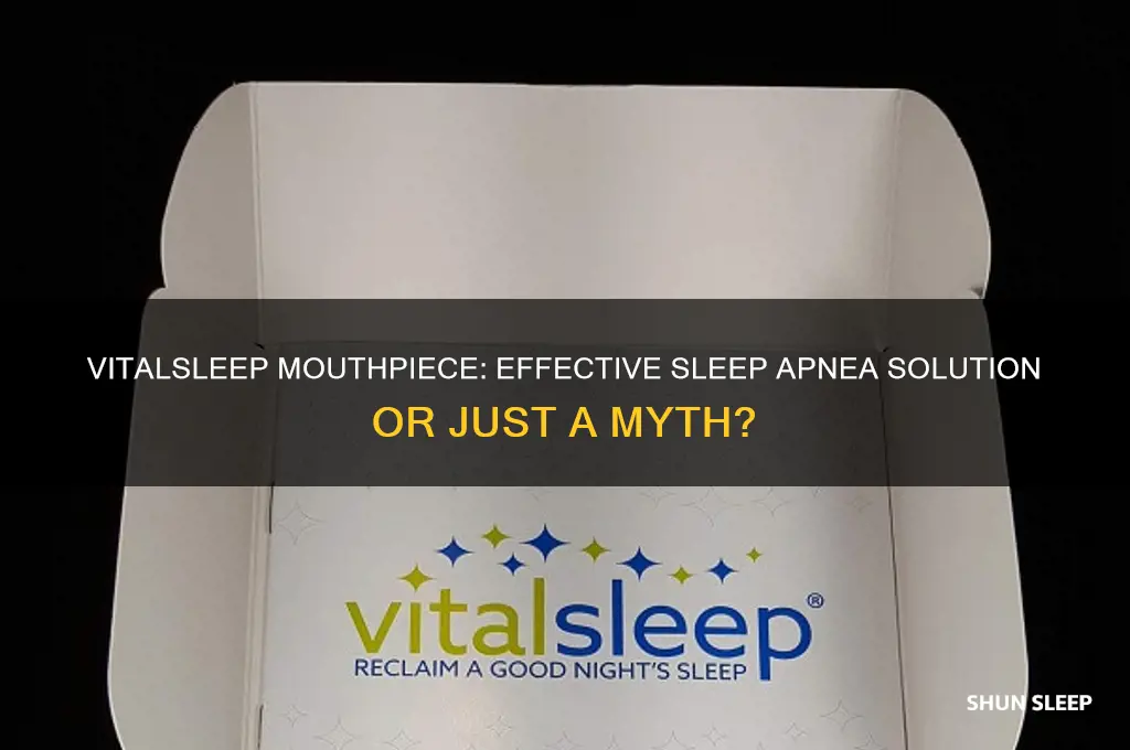 will vitalsleep mouthpiece help sleep apnea