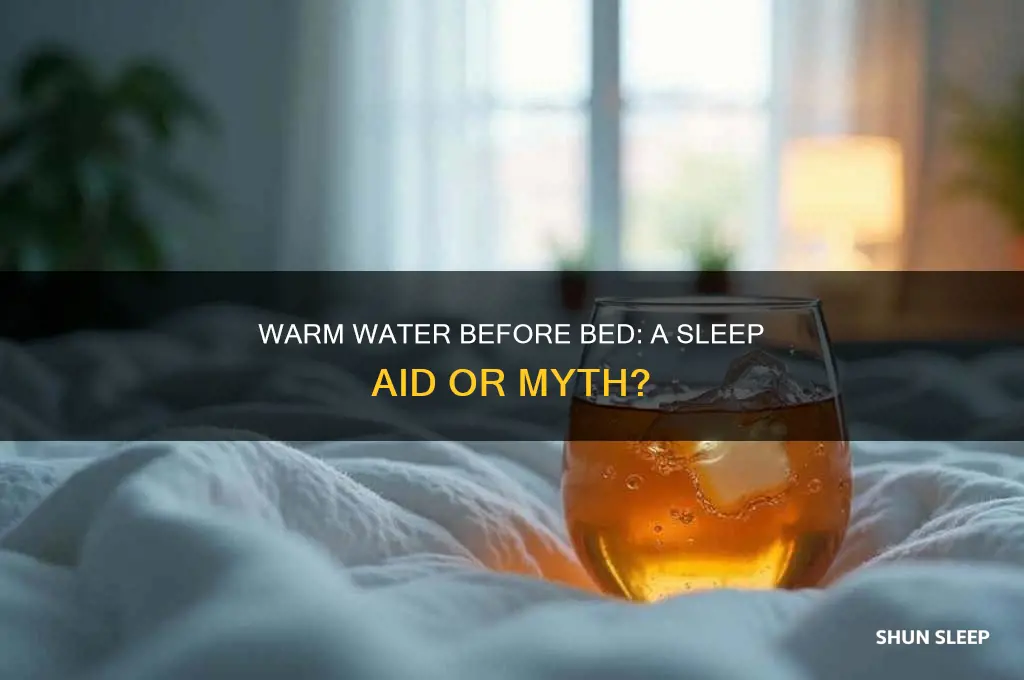 will warm water help you sleep