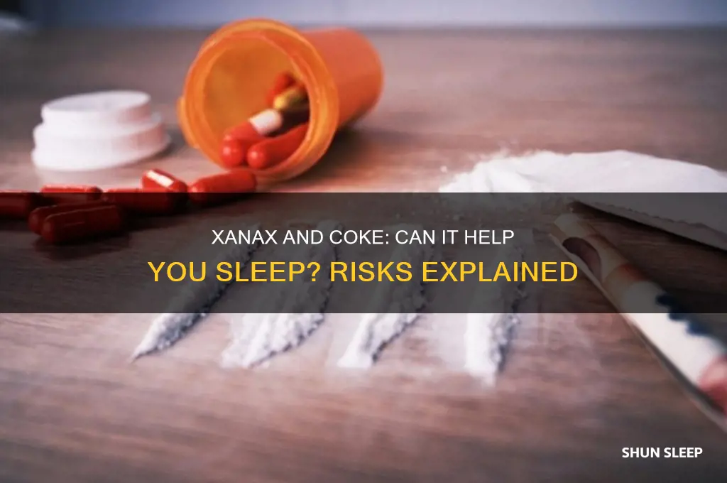 will xanax help you sleep on coke