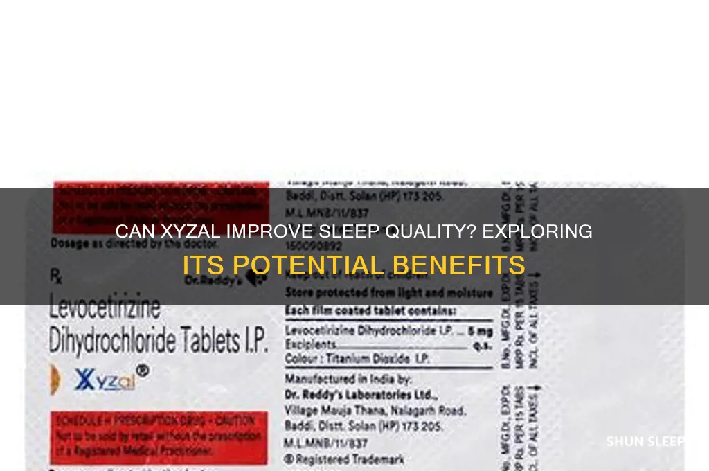will xyzal help me sleep