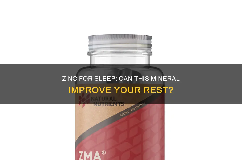 will zinc help me sleep