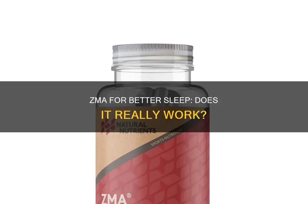 will zma help me sleep
