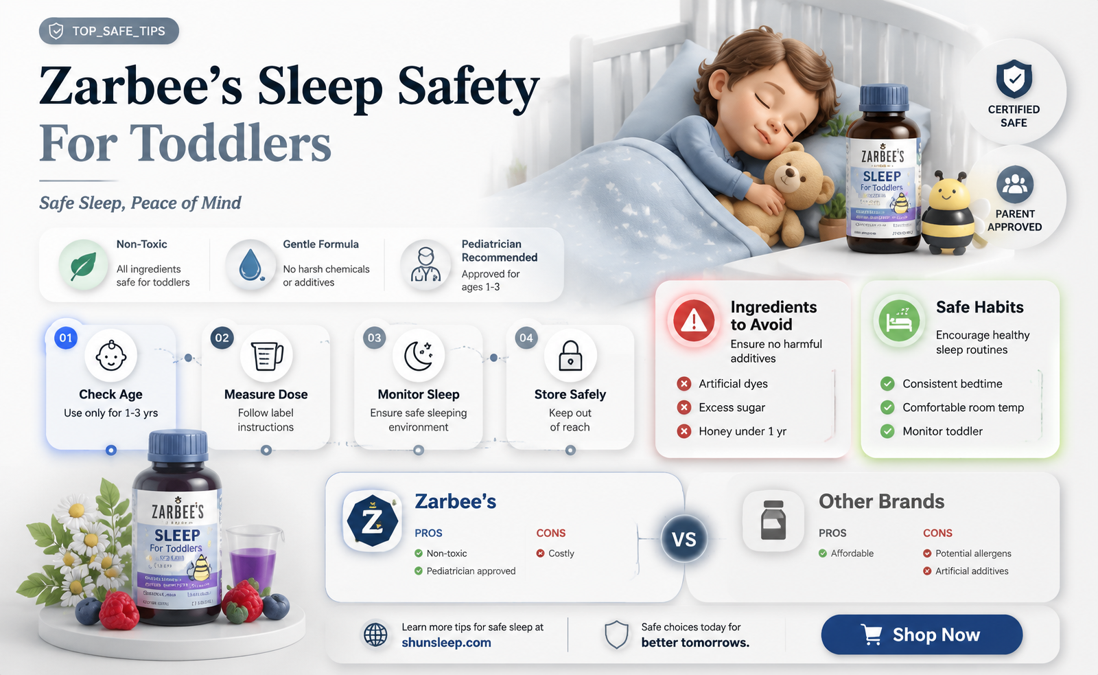 can 2 yr old take zarbees sleep